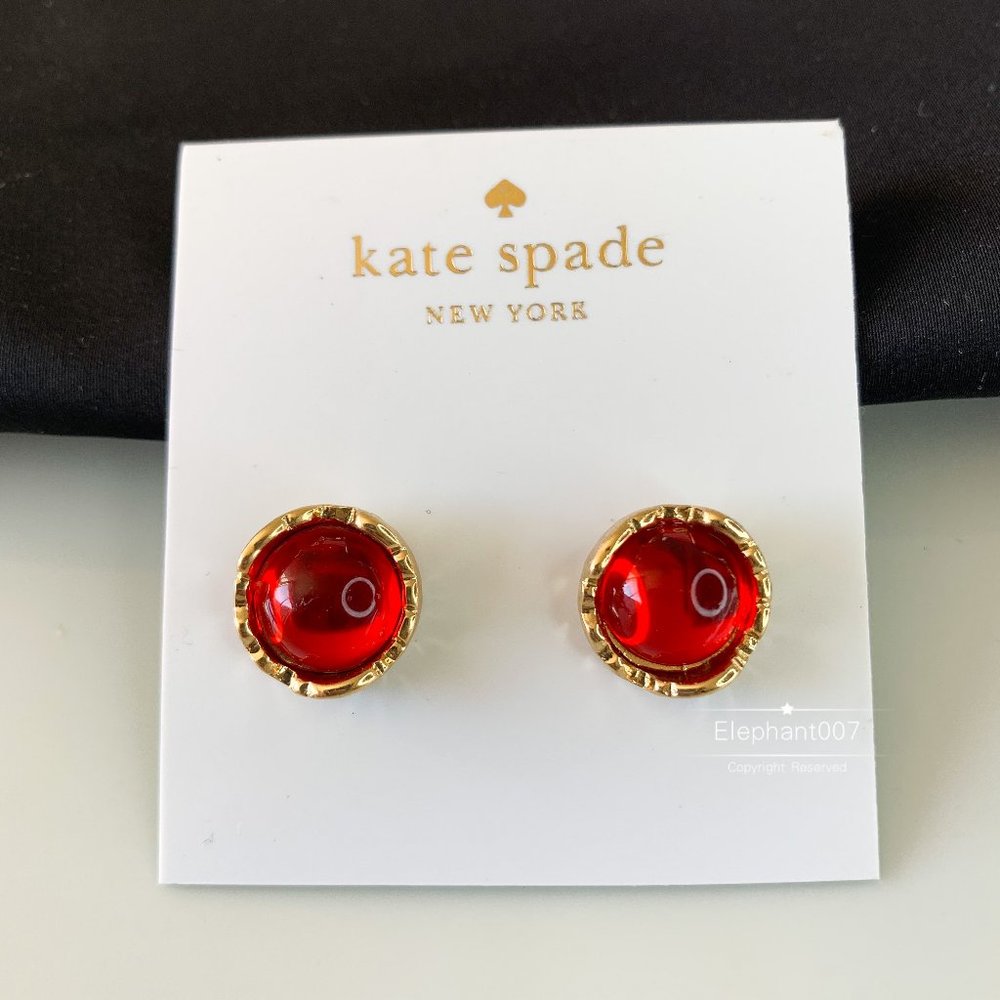 Kate Spade earrings red crystal earrings